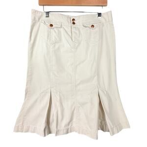 VTG Y2k 2006 Lucky Brand Preppy Academia Skirt SIZE 29 (32" Waist) Womens Khaki